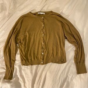 Zara Cottagecore Oversized Light Cardigan